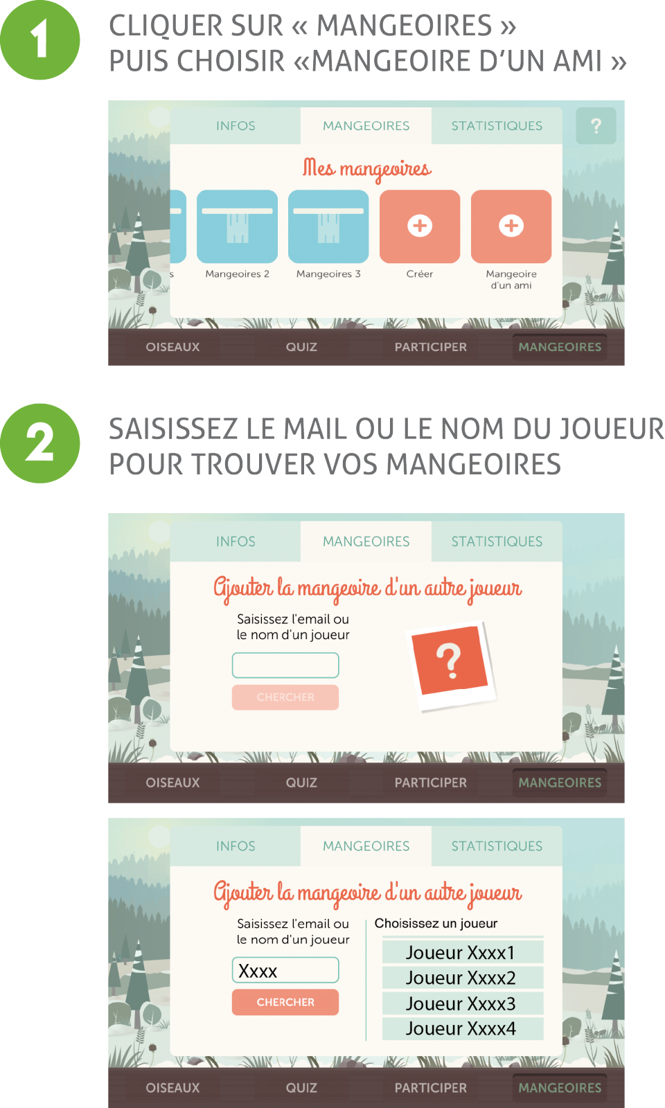 captures d'écran de Birdlab